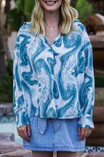 Load image into Gallery viewer, ELIA STRAIGHT FIT SHIRT- BLUE TIE DYE