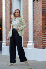 Load image into Gallery viewer, AURORA HIGH WAISTED WIDE LEG PANTS- BLACK
