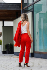 Load image into Gallery viewer, CHARLOTTE CLASSIC FIT PANTS- RED