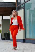 Load image into Gallery viewer, CHARLOTTE CLASSIC FIT PANTS- RED